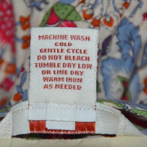 SUNDANCE Empire Waist Jane Austen Regency Style Cotton Print Midi Dress SZ 8 - Picture 9 of 9